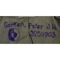 Jacket, Ike & Cap, Garrison, T/4 Peter Gerken, Jr., Medic, ETO