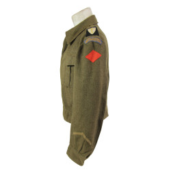 Battledress canadien, Pattern 1939, Royal Canadian Army Service Corps, taille 15, 1944, modifié