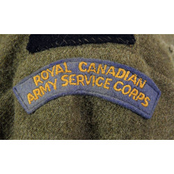 Battledress canadien, Pattern 1939, Royal Canadian Army Service Corps, taille 15, 1944, modifié