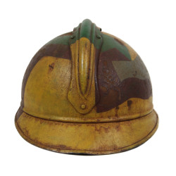 Helmet, Adrian, M1915, French Army, Camouflaged