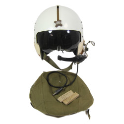 Casque de vol APH-5, pilote d'hélicoptère, 1963, US Army, Viêt-Nam, complet