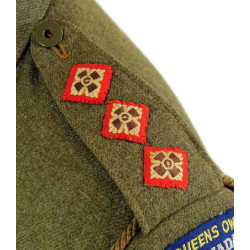 Battledress canadien, Pattern 1939, Captain, Queen's Own Cameron Highlanders of Canada, taille 12, 1943