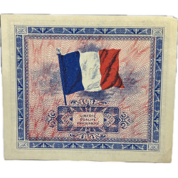 Billet d'invasion, 2 francs, 1944