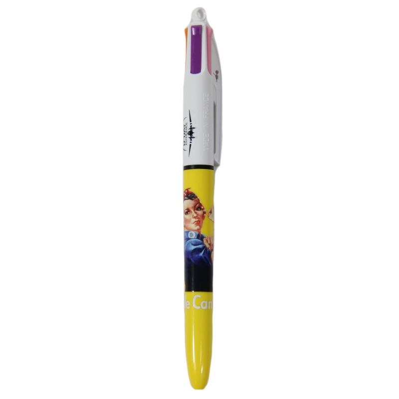 Pen, 4 colors, We can do it, BIC