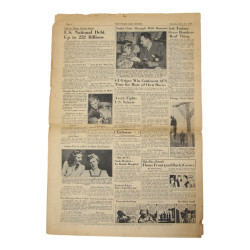 Newspaper, The Stars and Stripes, December 30, 1944, 'Nazis, Back 10 Miles, Digging In'