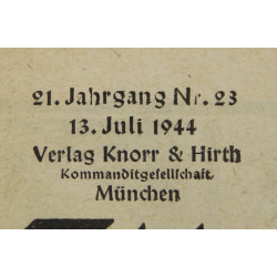 Magazine, Münchner Illustrierte Presse, 13 juillet 1944