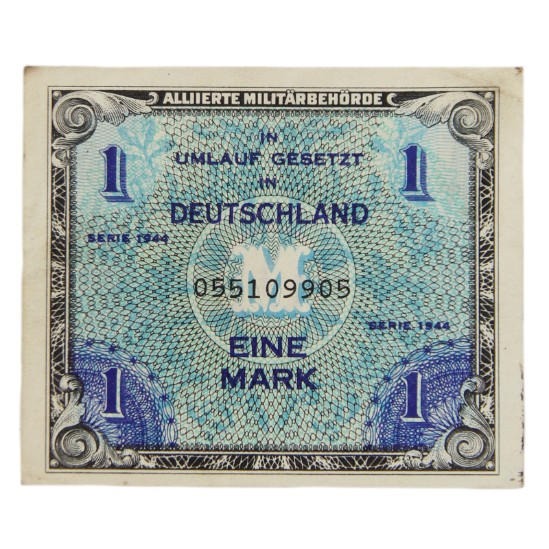 Banknote, 1 Mark (Invasion Money), 1944