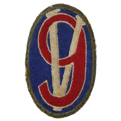 Insigne, 95th Infantry Division, bord vert, Lorraine