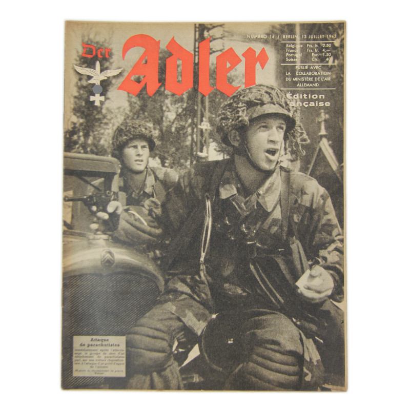 Magazine, Der Adler, July 13, 1943, Fallschirmjager