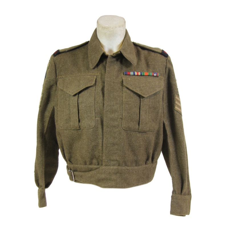 Blouse, Battledress, 1939 Pattern, Canadian, Sergeant, Royal Canadian Artillery, Size 8, 1945