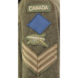 Battledress canadien, Pattern 1939, Sergeant, Royal Canadian Artillery, taille 8, 1945