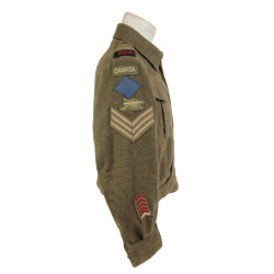 Battledress canadien, Pattern 1939, Sergeant, Royal Canadian Artillery, taille 8, 1945