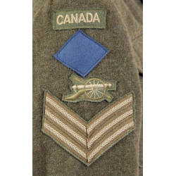 Battledress canadien, Pattern 1939, Sergeant, Royal Canadian Artillery, taille 8, 1945