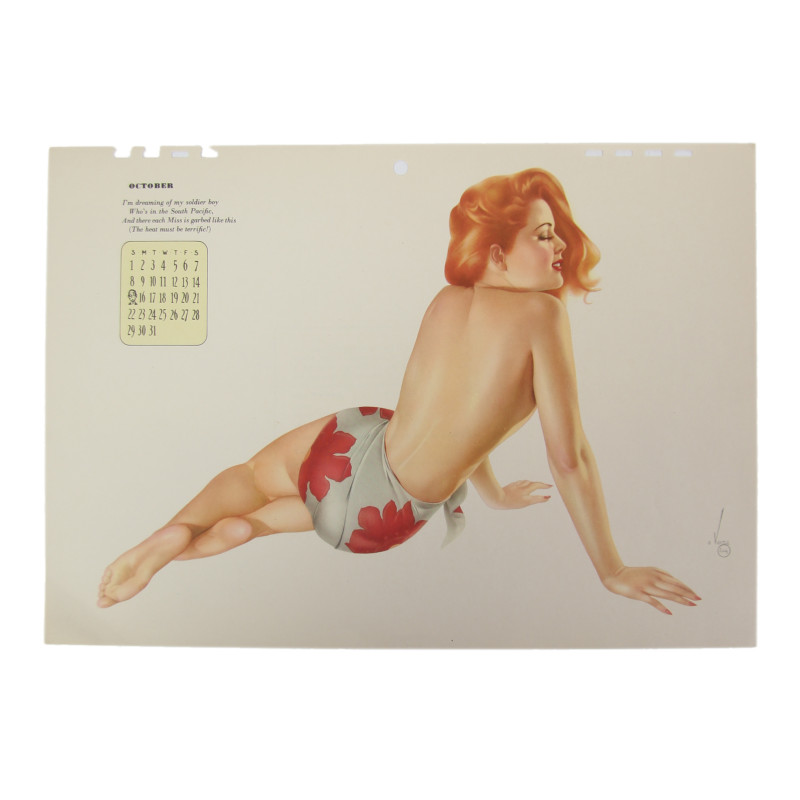 Pin up, Esquire, Alberto Vargas, octobre 1944