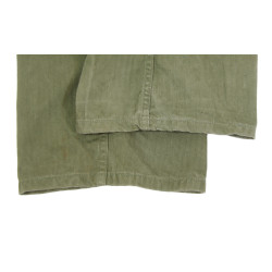 Trousers, HBT (Herringbone Twill), Special, OD 7, US Army, 40 x 33