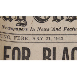 Newspaper, Charlotte Sunday Observer, February 21, 1943, Section 2