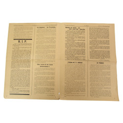 Newspaper, Belgian, La Meuse, Special Issue, 'Liège est libérée', September 1944