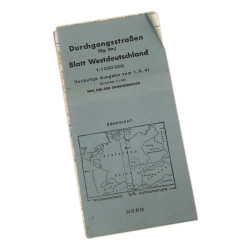 Atlas, Road, German, Durchgangsstraßen Blatt Westdeutschland, 1942