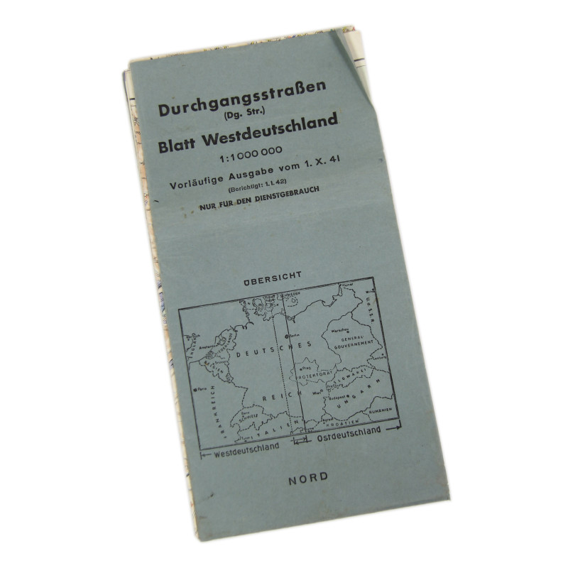 Atlas, Road, German, Durchgangsstraßen Blatt Westdeutschland, 1942