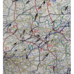 Carte routière allemande, Durchgangsstraßen Blatt Westdeutschland, 1942