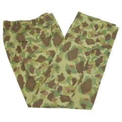 Pantalon HBT (Herringbone Twill) camouflé, US Army, 30 x 33, 1944