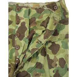 Pantalon HBT (Herringbone Twill) camouflé, US Army, 30 x 33, 1944