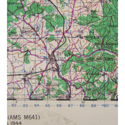 Map, British, BONN, Germany, 1944