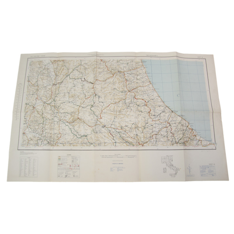 Map, Allied, Italy Road Map, Sheet 16, 1943