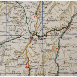 Carte alliée, Italy Road Map, Sheet 16, 1943