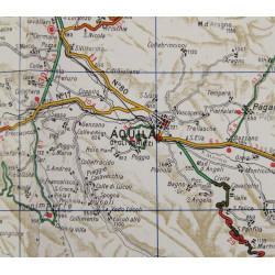 Carte alliée, Italy Road Map, Sheet 16, 1943