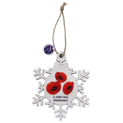 Christmas hanging lamp, Snowflake, Poppies