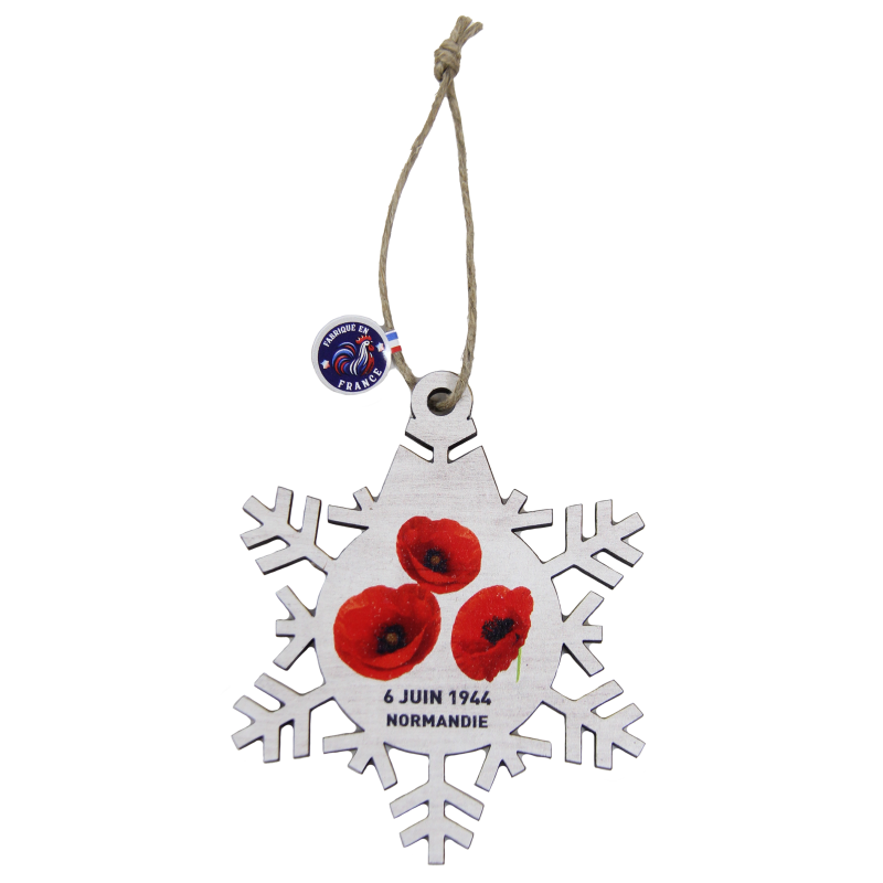 Christmas hanging lamp, Snowflake, Poppies