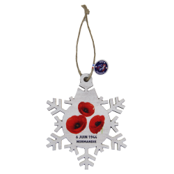 Christmas hanging lamp, Snowflake, Poppies