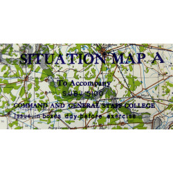 Map, Paris-Frankfurt, Situation Map, 1947