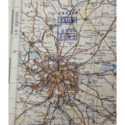 Map, Paris-Frankfurt, Situation Map, 1947