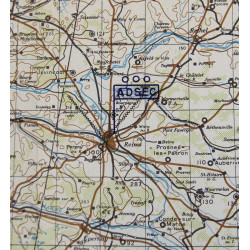 Map, Paris-Frankfurt, Situation Map, 1947