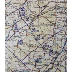 Map, Paris-Frankfurt, Situation Map, 1947