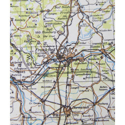 Map, Paris-Frankfurt, Situation Map, 1947