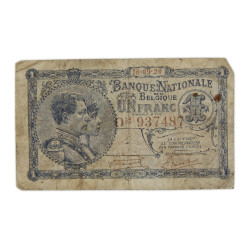 Banknote, 1 Belgian Franc, 1920