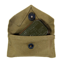 Pouch, First-Aid, M-1924, JEFF. Q.M.D. 1942, with First-Aid Packet, Carlisle