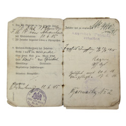 Calot allemand, Feldmütze, M10, avec Soldbuch et plaque d'identité