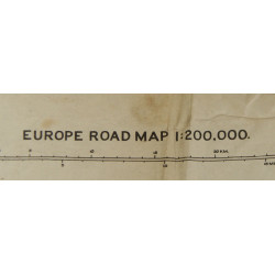 Map, British, CHERBOURG-ROUEN, Normandy, 1941