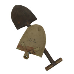 T-Shovel, M-1910, with Cover, B.B.S. Co. 1943