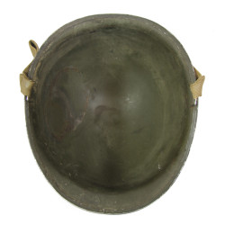 Casque M1, pattes fixes, impacté, Houesville, Normandie