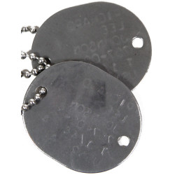 Dog Tags, US Navy, S2c Richard Johnson, 1944