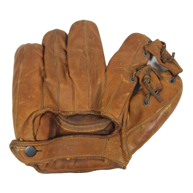 Glove, Baseball, Goldsmith, SPECIAL SERVICES U.S. ARMY