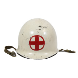 Helmet, M1, Fixed Loops, Sick Bay, US Navy, Corpsman