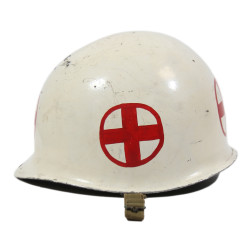 Helmet, M1, Fixed Loops, Sick Bay, US Navy, Corpsman