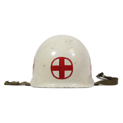 Helmet, M1, Fixed Loops, Sick Bay, US Navy, Corpsman