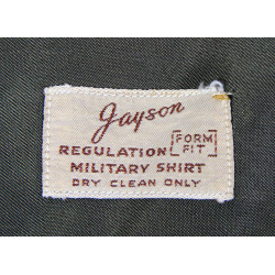 Shirt, Wool, Elastique, Officer's, Chocolate, REGULATION MILITARY SHIRT